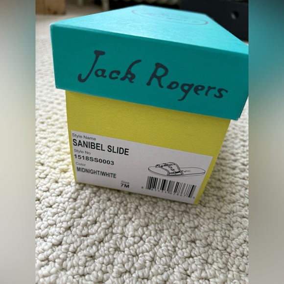 NWT and box. Jack Rodger’s sanibel slides. Navy size 7 - Picture 3 of 7